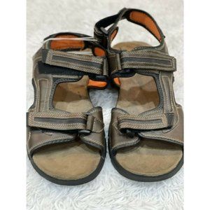 NWT Men's Coleman Trevor Closed Toe Sandal Fossil/Coffee Bean Brown